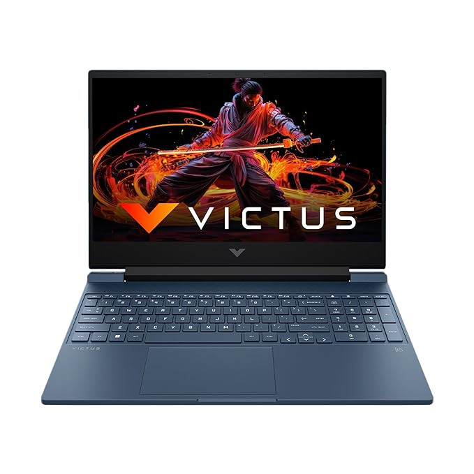 HP Victus-fa1128TX / 13th Gen / Intel Core i5-13420H / 4GB RTX 2050 GPU / 15.6-inch-39.6 cm / 50W TGP / FHD / IPS / 144Hz / 16GB DDR4 / 512GB SSD / Backlit KB / B&O / MSO / Blue / 2.29 kg / Bag