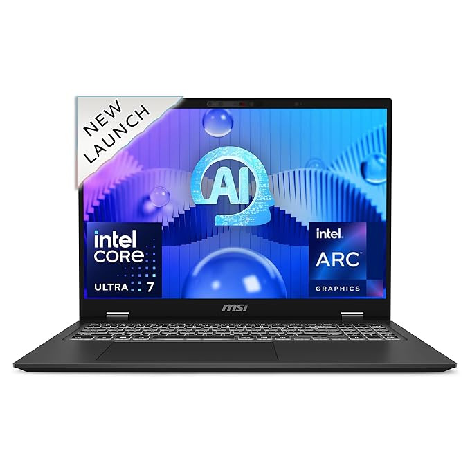 MSI Prestige 16 AI Evo /  B1MG-033IN / Intel Core Ultra 7 / 16GB / 1TB SSD / Windows 11 Home / Intel Arc Graphics / Stellar Grey